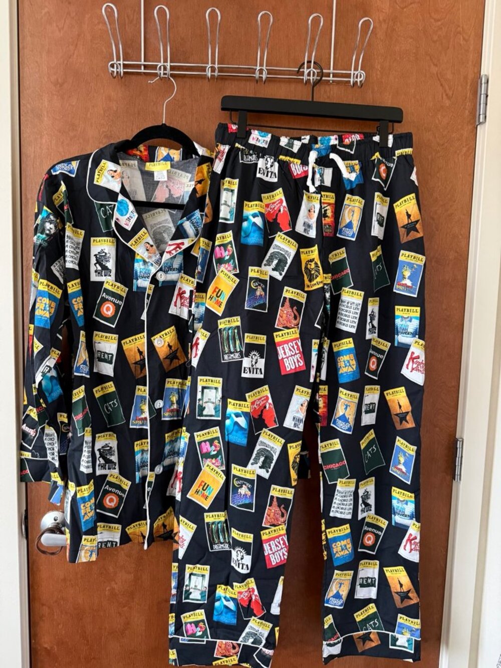 New Playbill Broadway Pajama Set Theater Kid Large